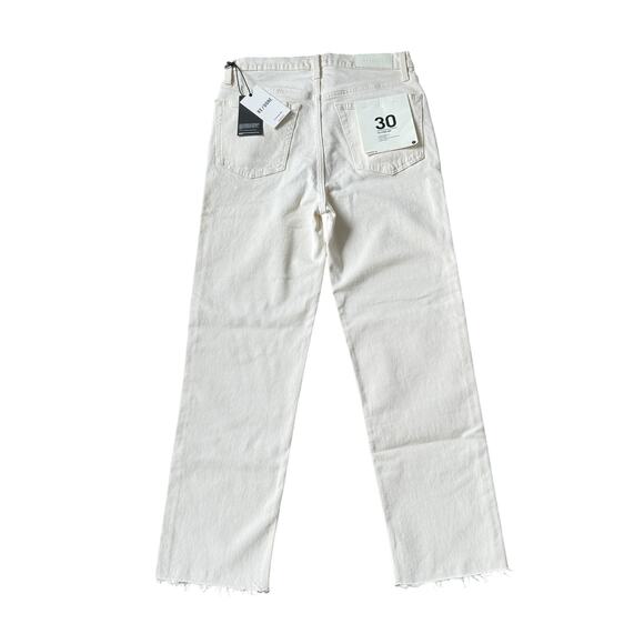 NEW Re/Done 70s Stovepipe Jeans Vintage White - Picture 3 of 12